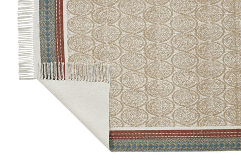 Spheres Beige Dhurrie